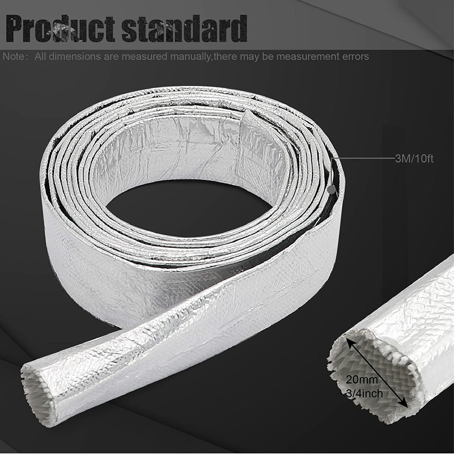 Aluminized hot wire wrapped heat shield plug suitable for automotive wires and cables