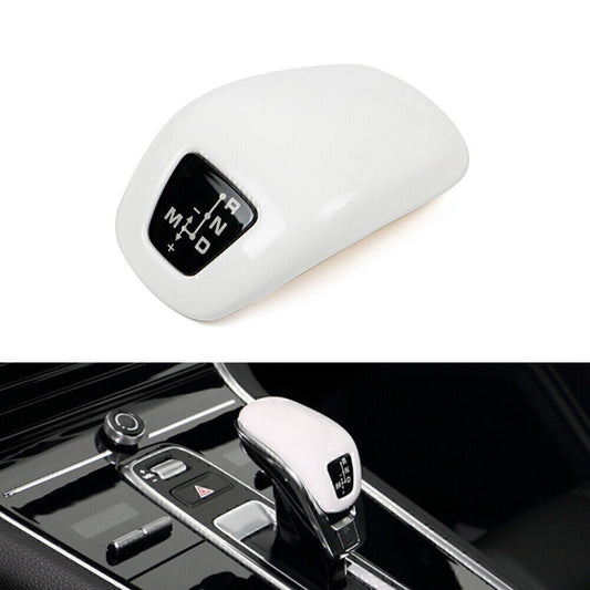 Gear Shift Knob Trim Fit for Porsche for Panamera 971 Chassis G2 2017-2020, White.