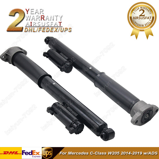 2X for Mercedes C-Class W205 2014-2019 Rear Air Suspension Shock Struts w/ADS