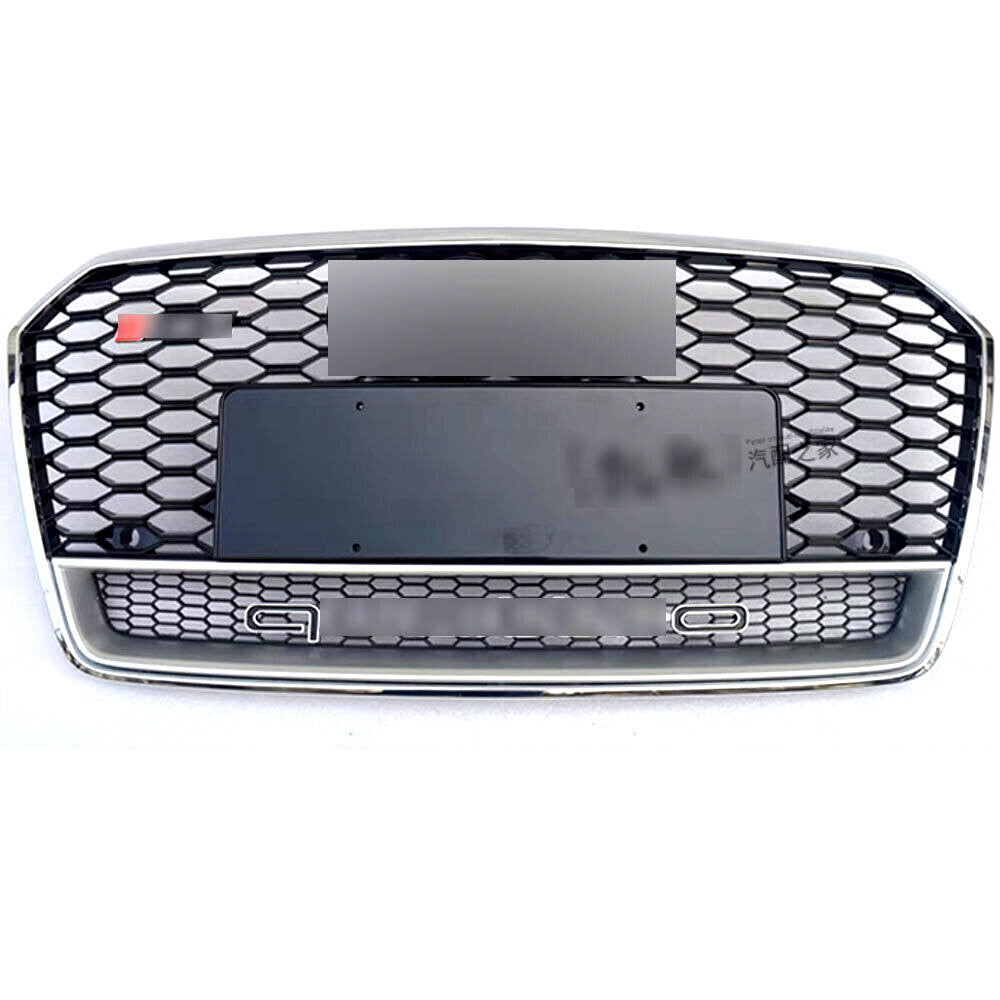 Front Bumper Grill Honeycomb Grille Fit for Audi S7/A7 2016-2018 RS7 Style Grill