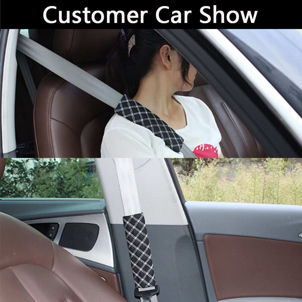 Car for Seat Belt Cover Pads Car Safety Cushion Covers Strap Pad For Adults Kids 2X
