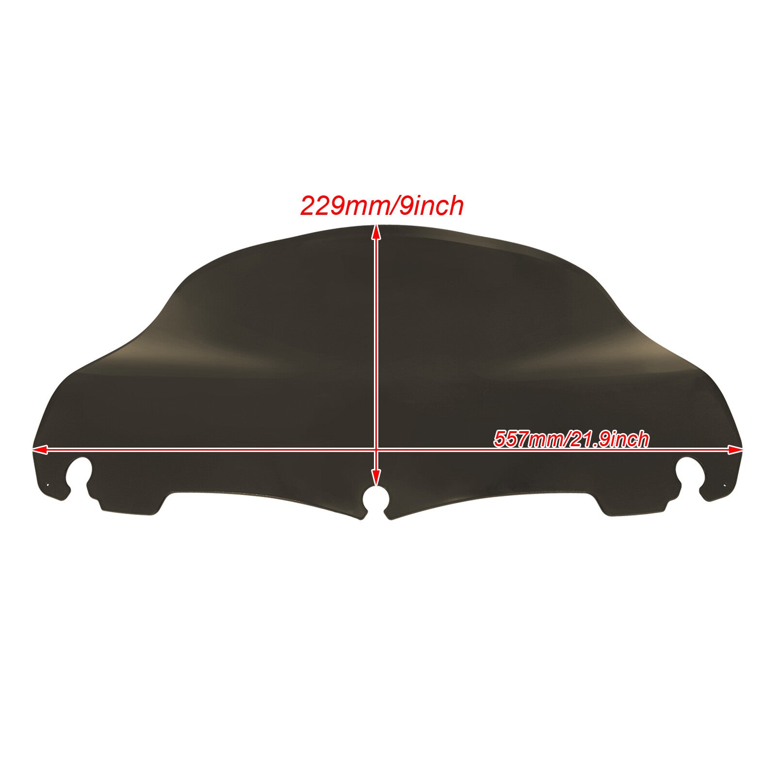 Smoke 9 Wave Windshield Windscreen Fit for Harley Electra Street Glide 14-2023