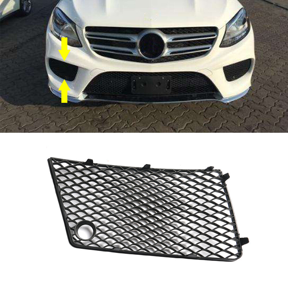 Front Passenger Side Bumper Outer Grille Black for GL63 AMG 2013 2014 2015 2016