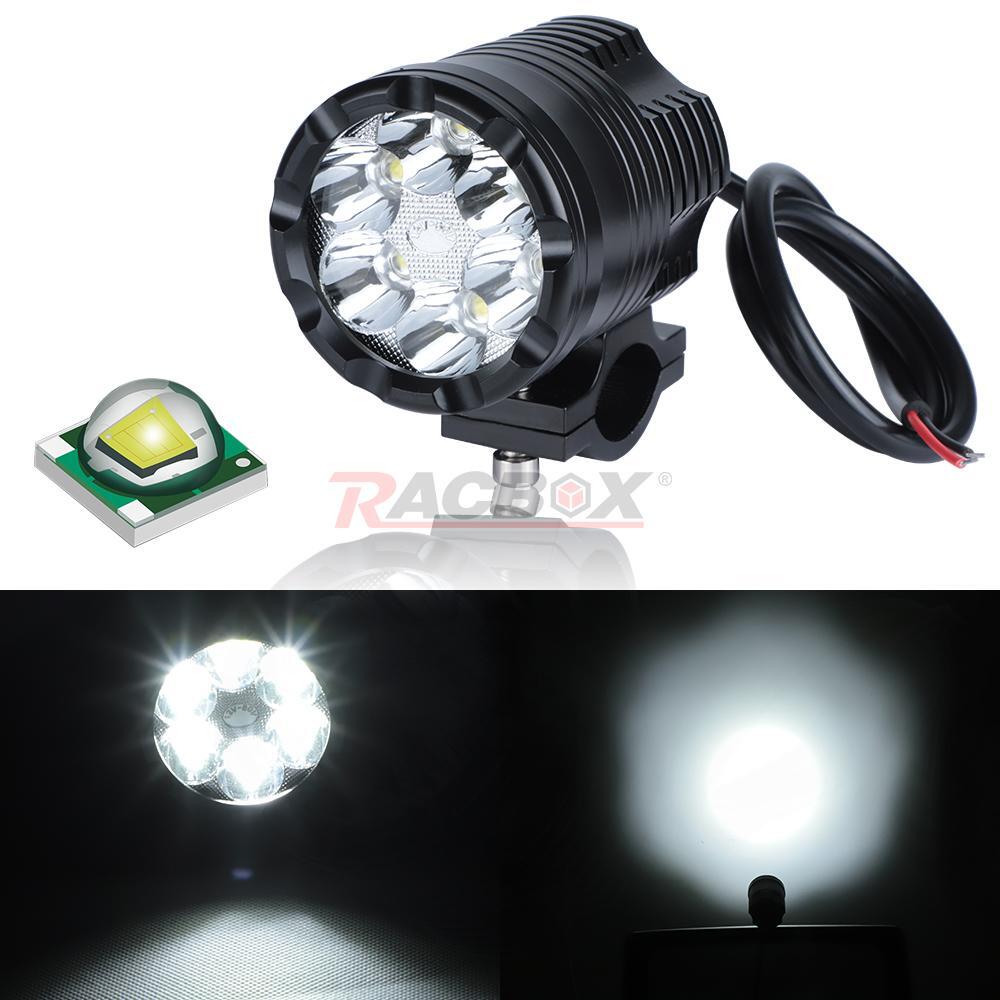 12V/30W LED Spot Light Motorcycle Headlight Driving Fog Lamp White Waterproof
