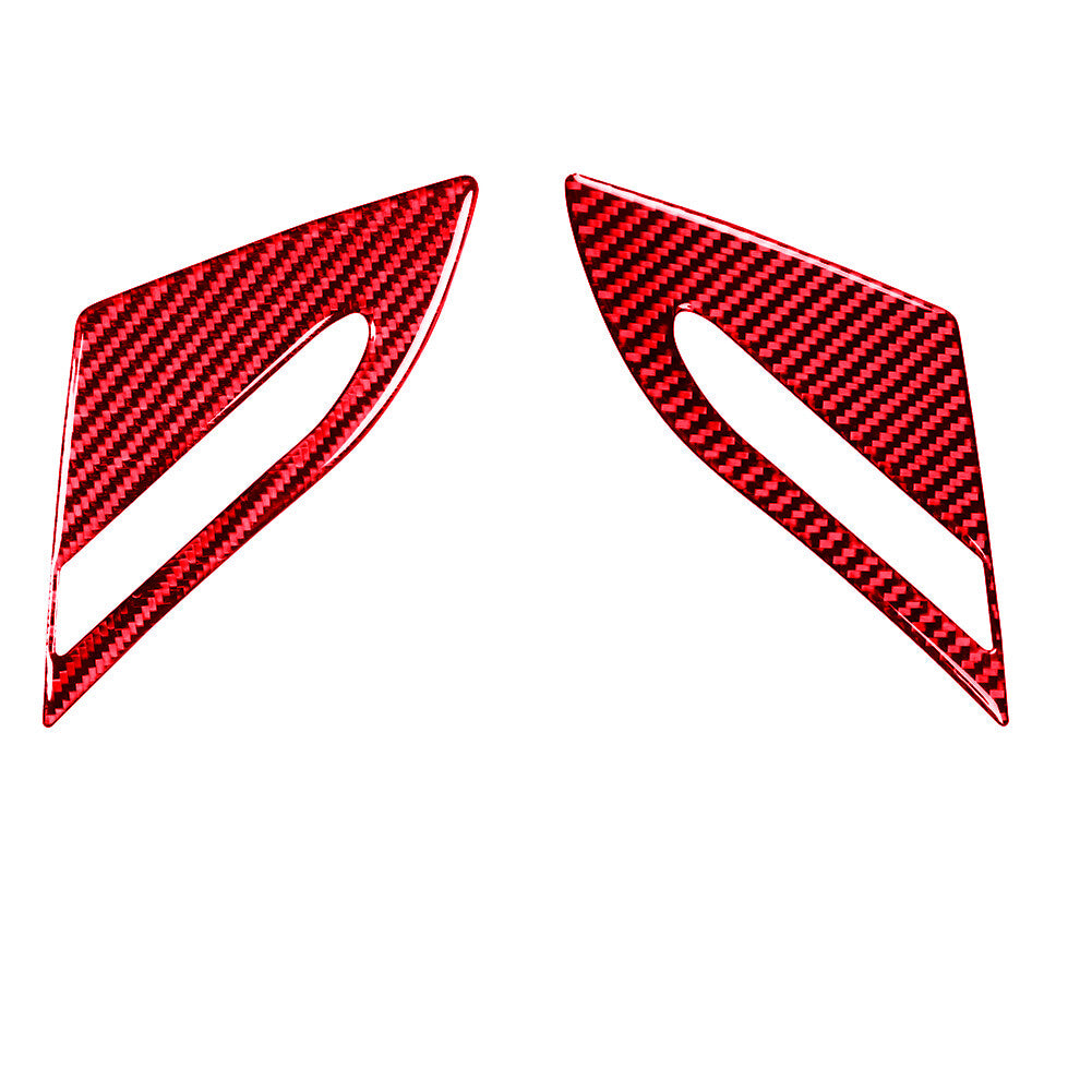 Red Carbon Fiber Dashboard Defogging Air Outlet Cover for BMW 6Series E63 E64