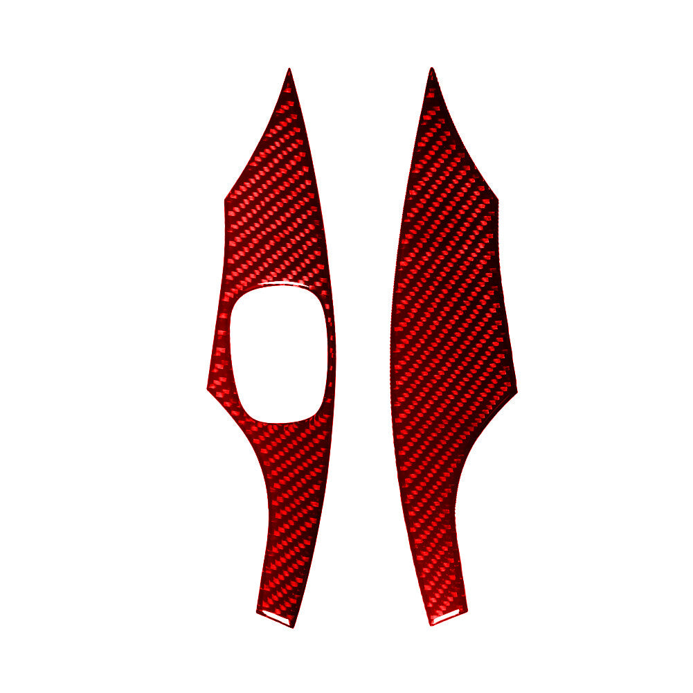2Pcs for Toyota Celica 2001-2005 Red Carbon Fiber Window Lift Switch Panel Trim