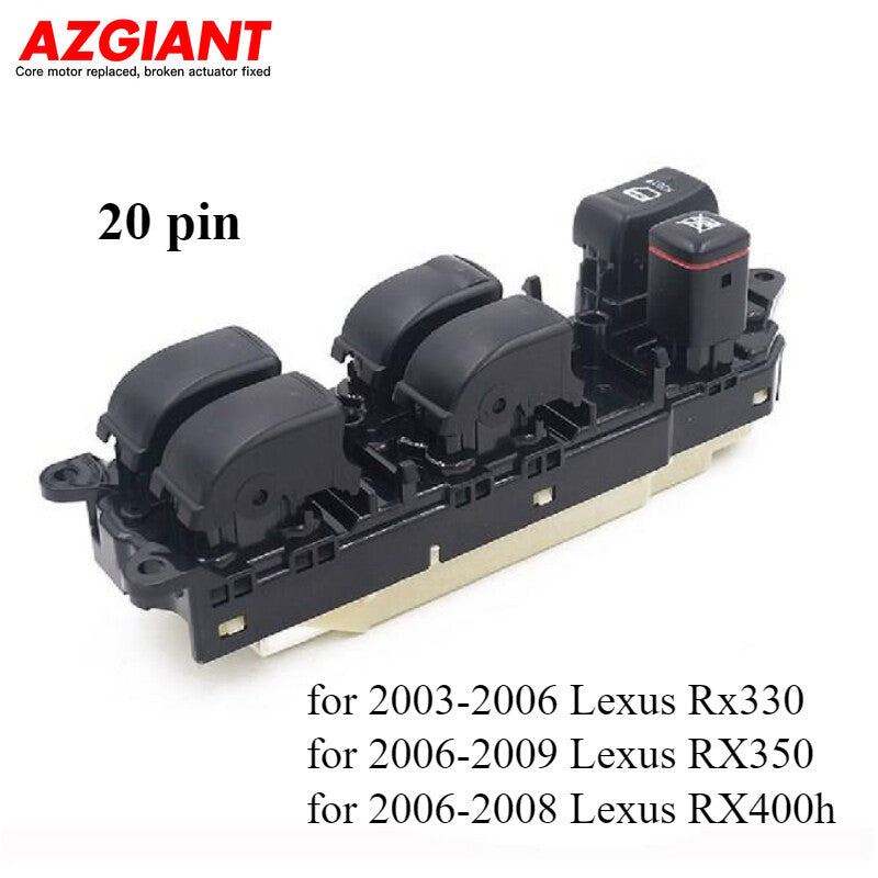 Front left drive side power window switch for Lexus RX330 / RX350 / RX400h