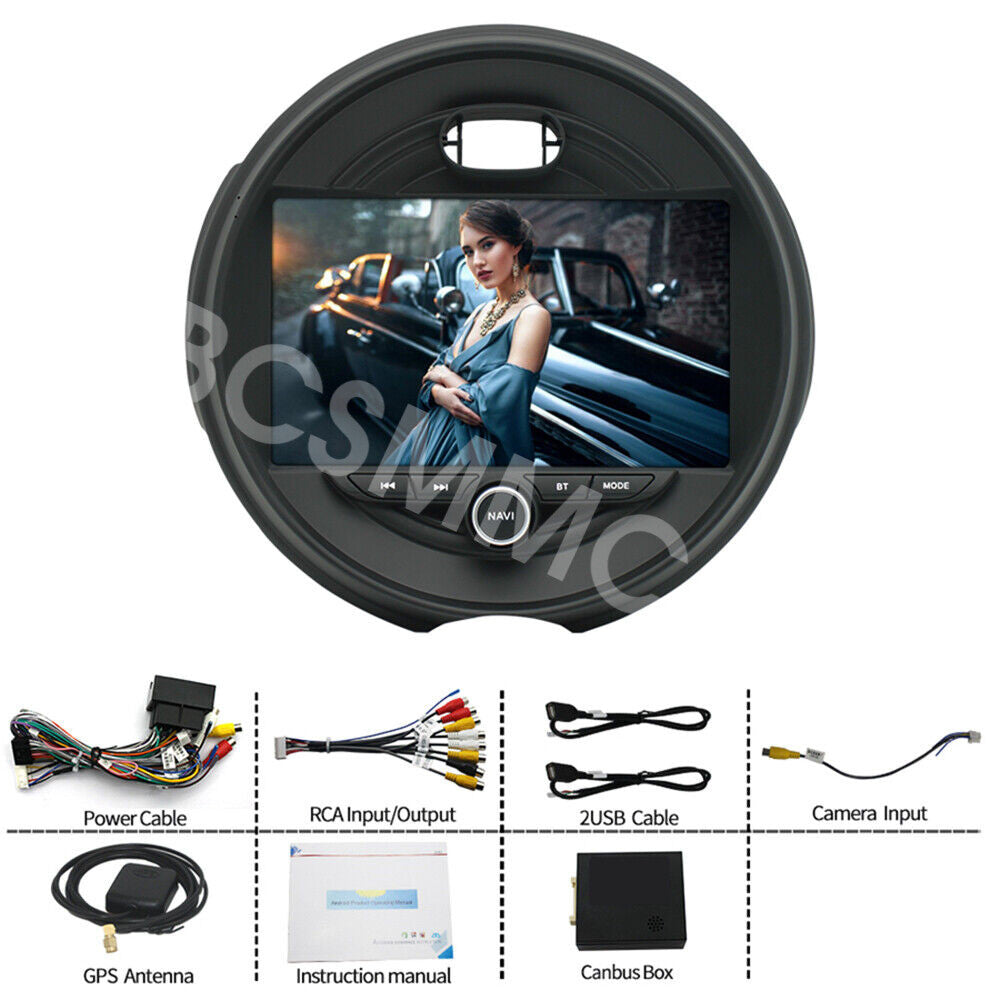 Fit for Mini Cooper 2014-2021 F55 F56 Android Nav Radio Touch Screen For Carplay