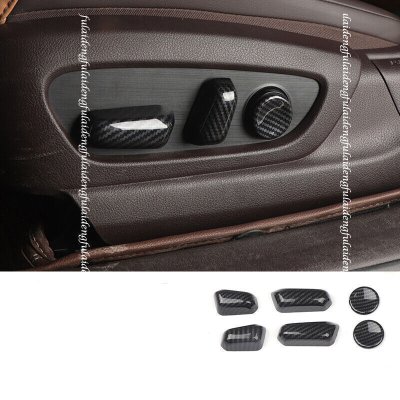 for Lexus ES350/300h/250 2019-2023 Carbon Look for Seat Adjustment Panel Trim 6X