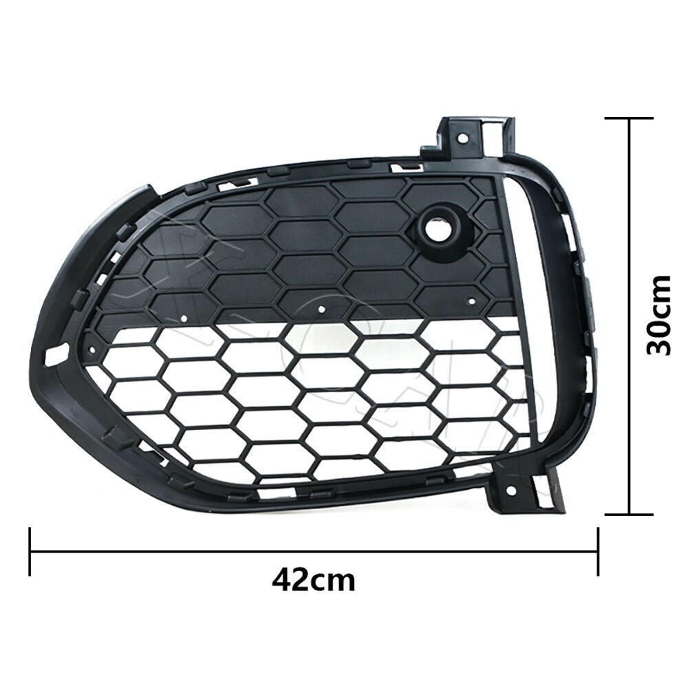 Pair Front Bumper Grille Fog Lamp Cover Frame for BMW X5 F15 2012-2015 M Sport