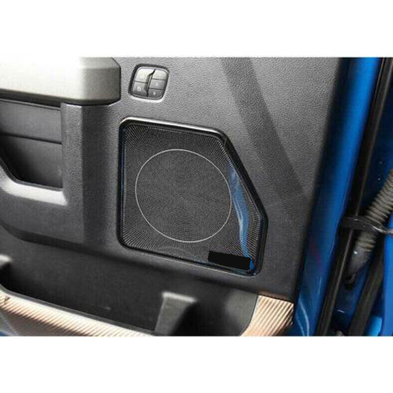 for Ford F150 F-150 2015-2020 black Car Inner Door Speaker Horn Frame Cover Trim