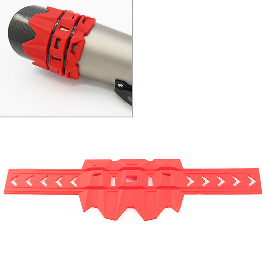 Auspuff Endrohr Guard Protector Cover Universal Motorrad Zubeh?r Rot