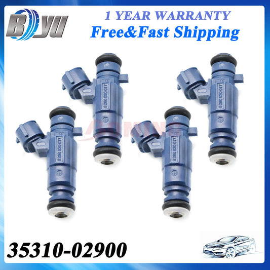 4PCS Fuel Injectors 35310-02900 for Hyundai Atos MX i10 PA for Kia Picanto BA 1.1