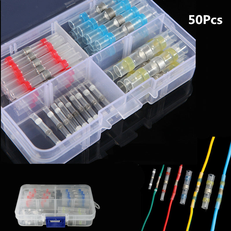 Car Wire Terminals Insulated Butt Splices Solder Seal Wire Connectors HeatShrink