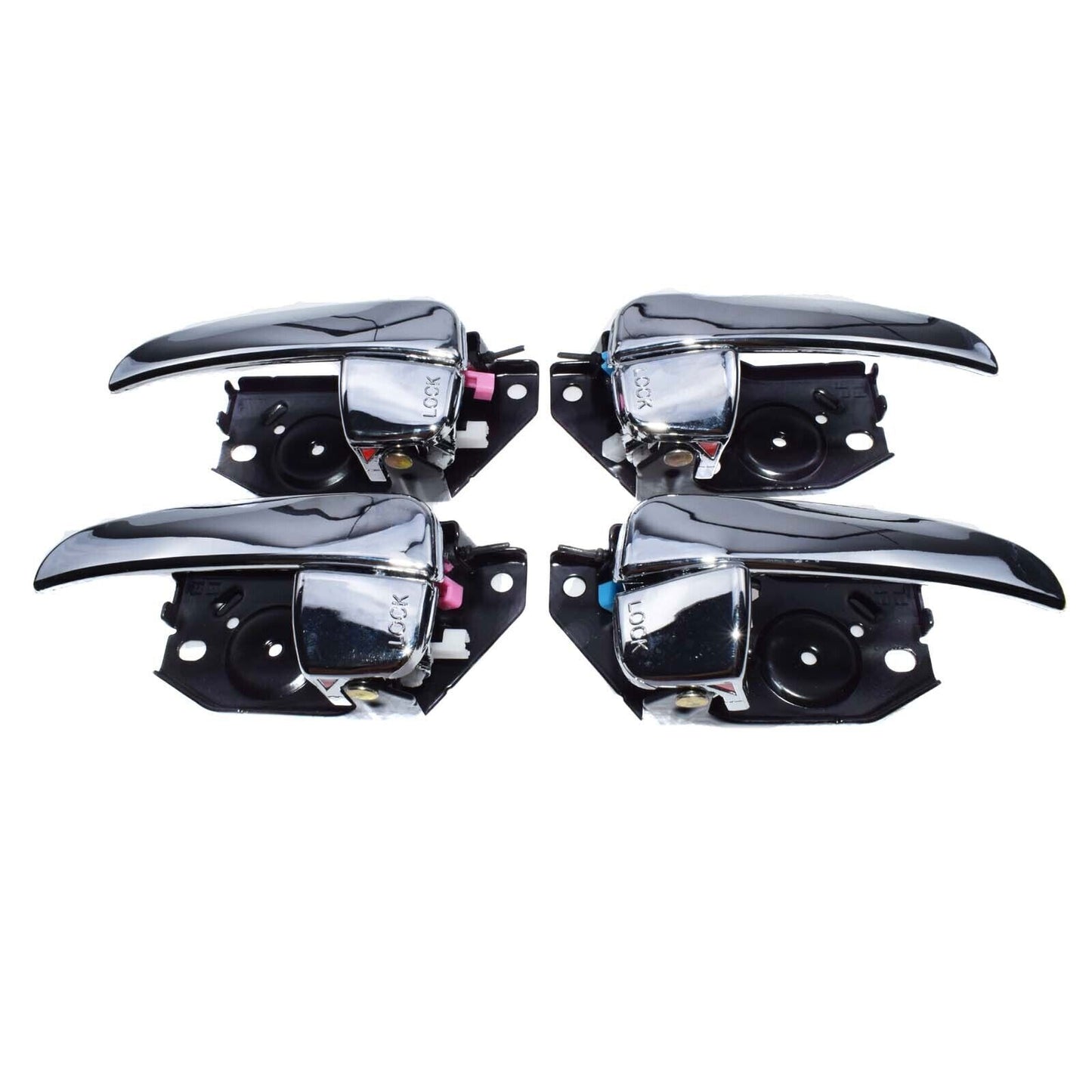for Hyundai Sonata 2001-2005 Set of 4 Interior Door Handles Chrome FL RL RR