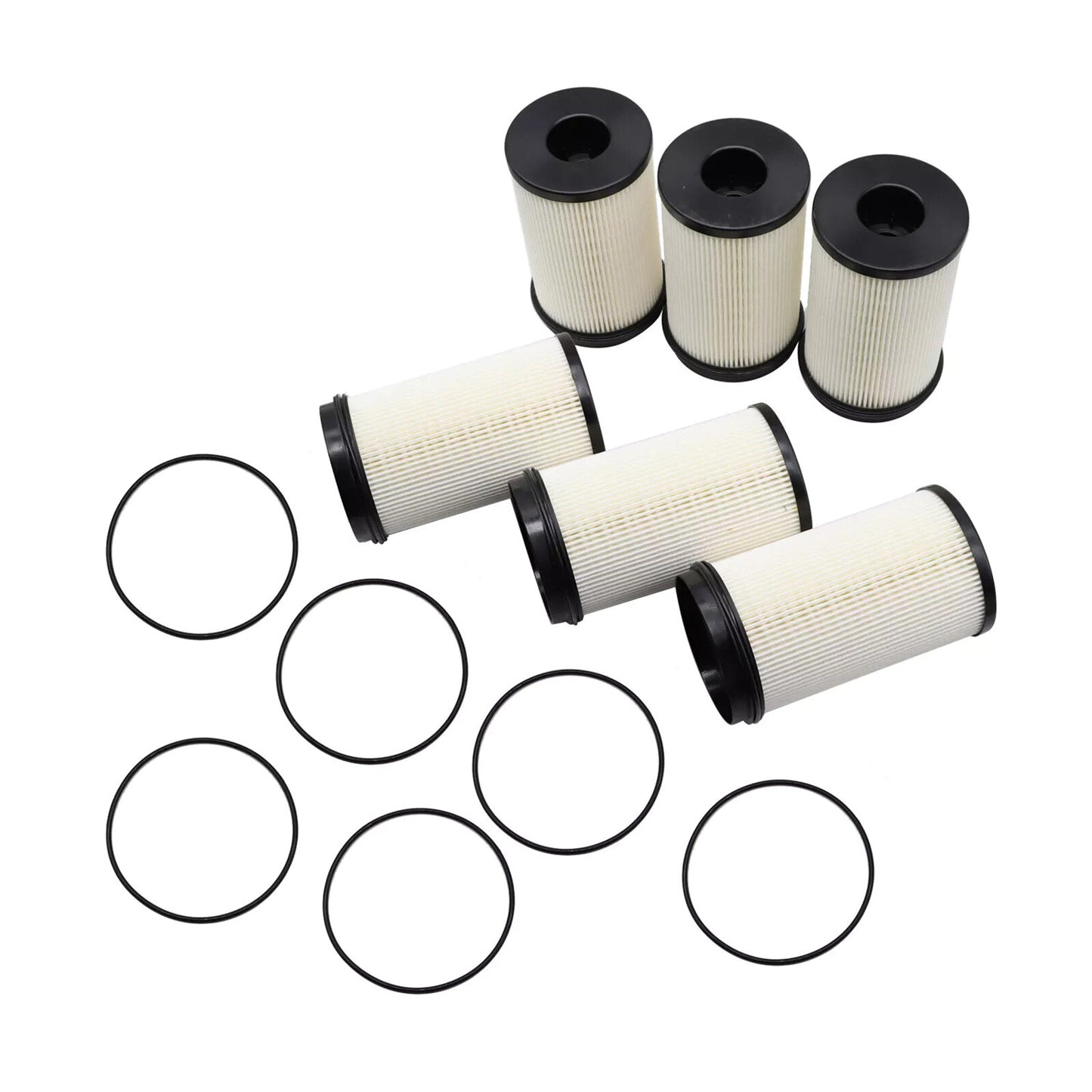 New 6Pcs Fuel Filter Water Separator Element R61709 For DD13 DD15 Diesel Engine
