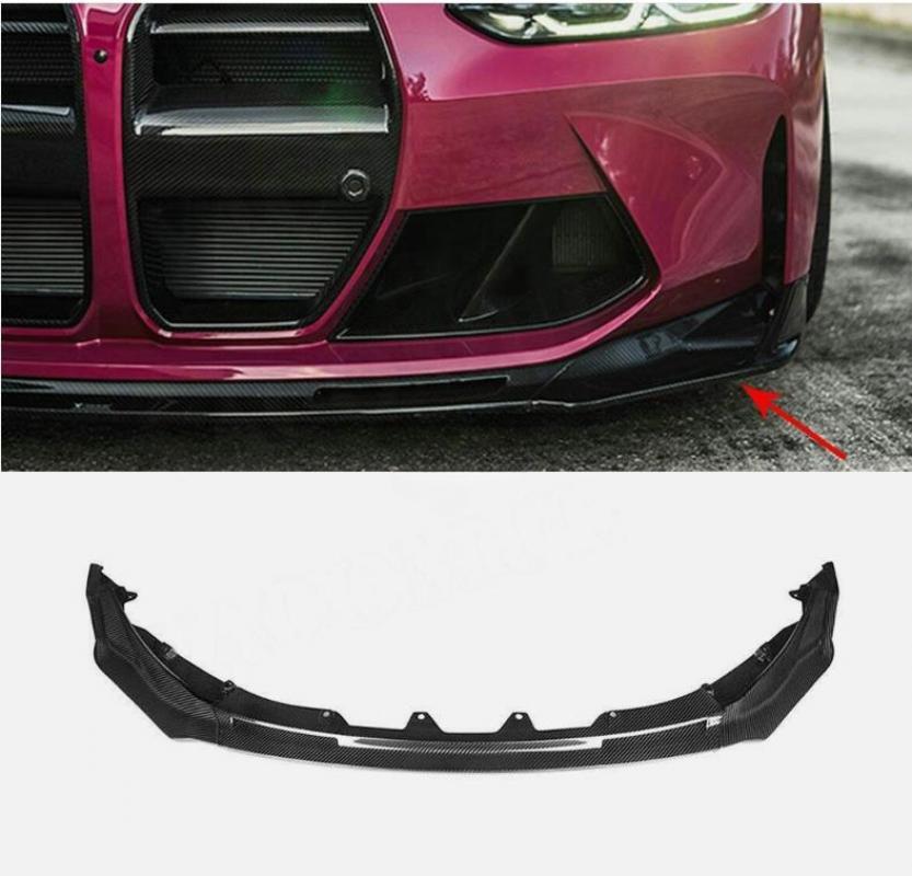 Real Carbon Fiber Front Bumper Add-on Splitter Lip for BMW G80 M3 G82 M4 21-22