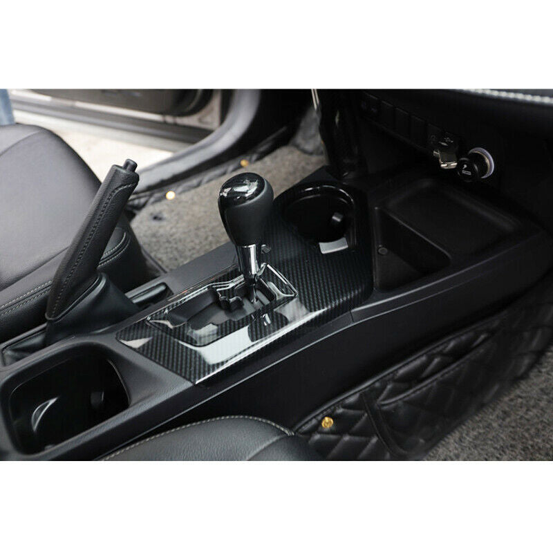 for Toyota RAV4 2016-2018 Carbon Fiber pattern Inner Gear Shift Frame Cover Trim