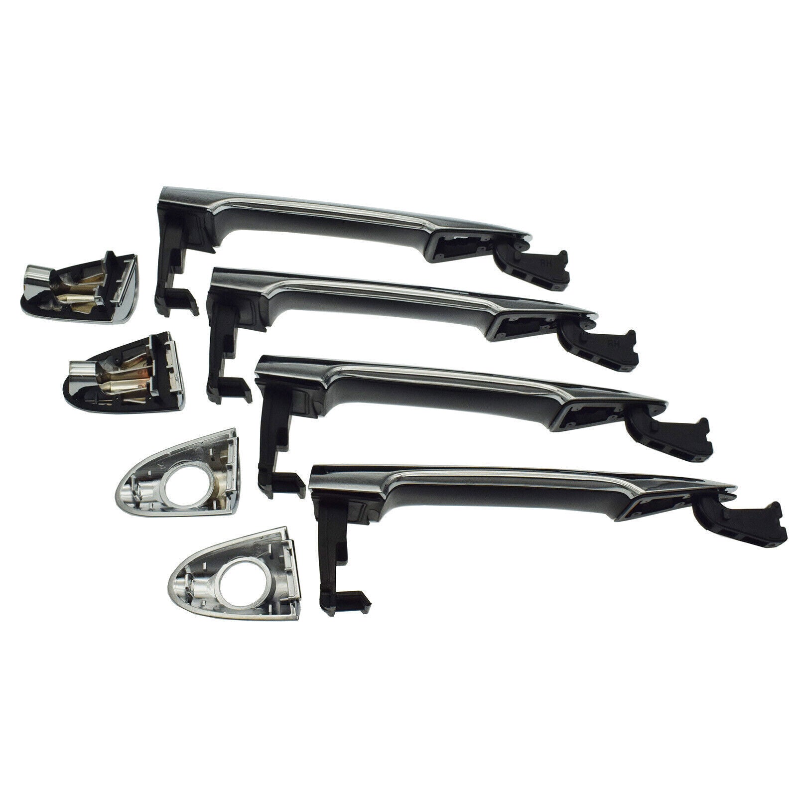for Kia Picanto 2011-2016 Set of 4 Exterior Door Handles Chrome FL RL RR NEW