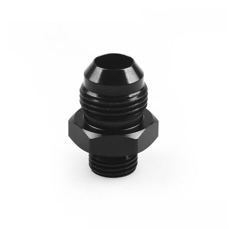ORB-6 O-ring Boss AN6 6AN to AN8 8AN Male Adapter Fitting Aluminum Black 1pc