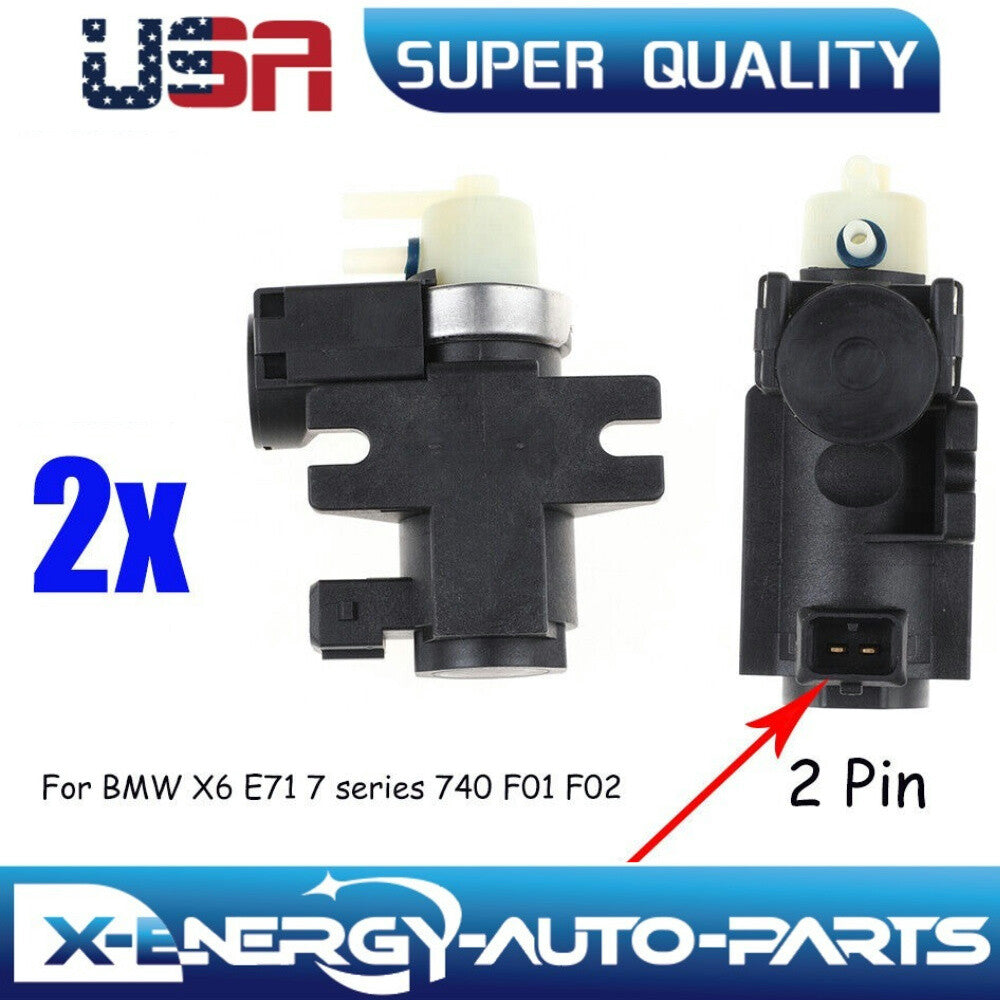 2 Turbocharger Pressure Converter for BMW X6 7 Series E71 N54 F02 11747628987