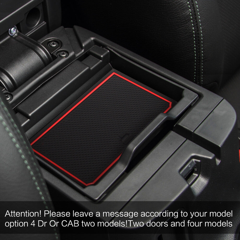 for MITSUBISHI TRITON L200 2015 ~ 2018 4DR Gate Slot Cup Mat Accessories RED Pad