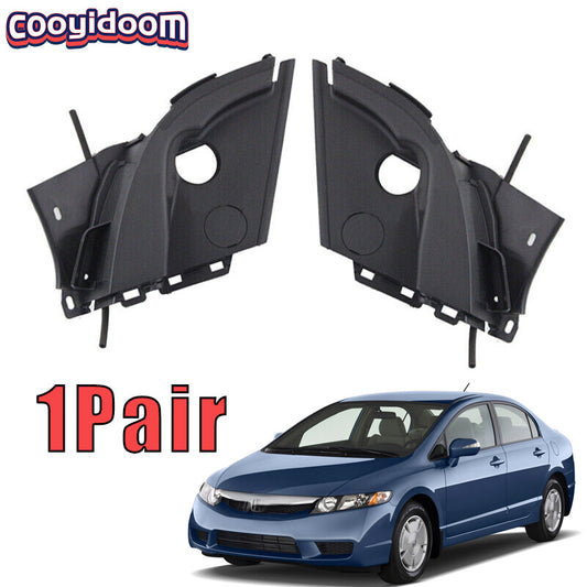 For 2006-2011 for Honda for Civic Cowl Top Grille Panel Wiper Cover Vent Front 1Pair