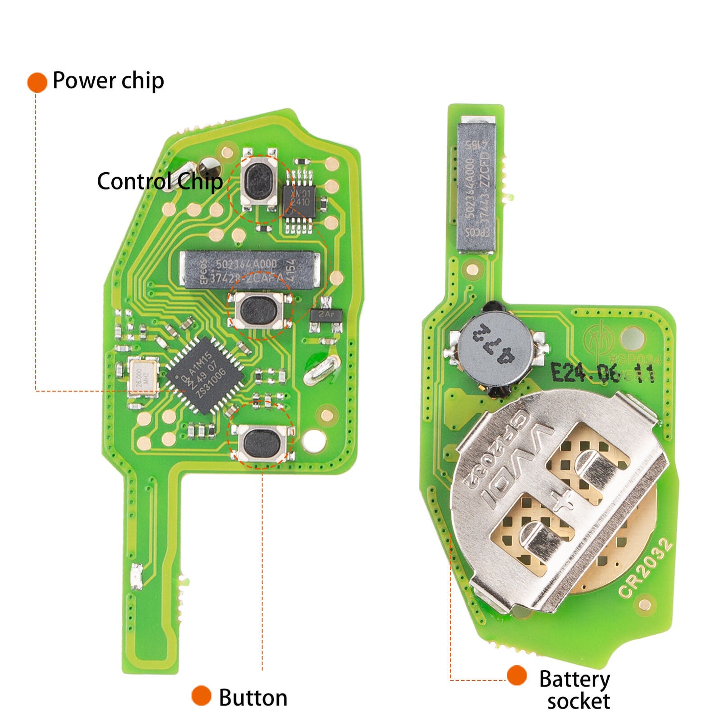 XSMQB1EN Universal for Smart Remote Key MQB Style 3 Buttons Proximity