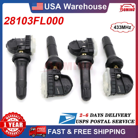 4 new 28103-FL000 Tire Pressure Sensors for Subaru Impreza Crosstrek