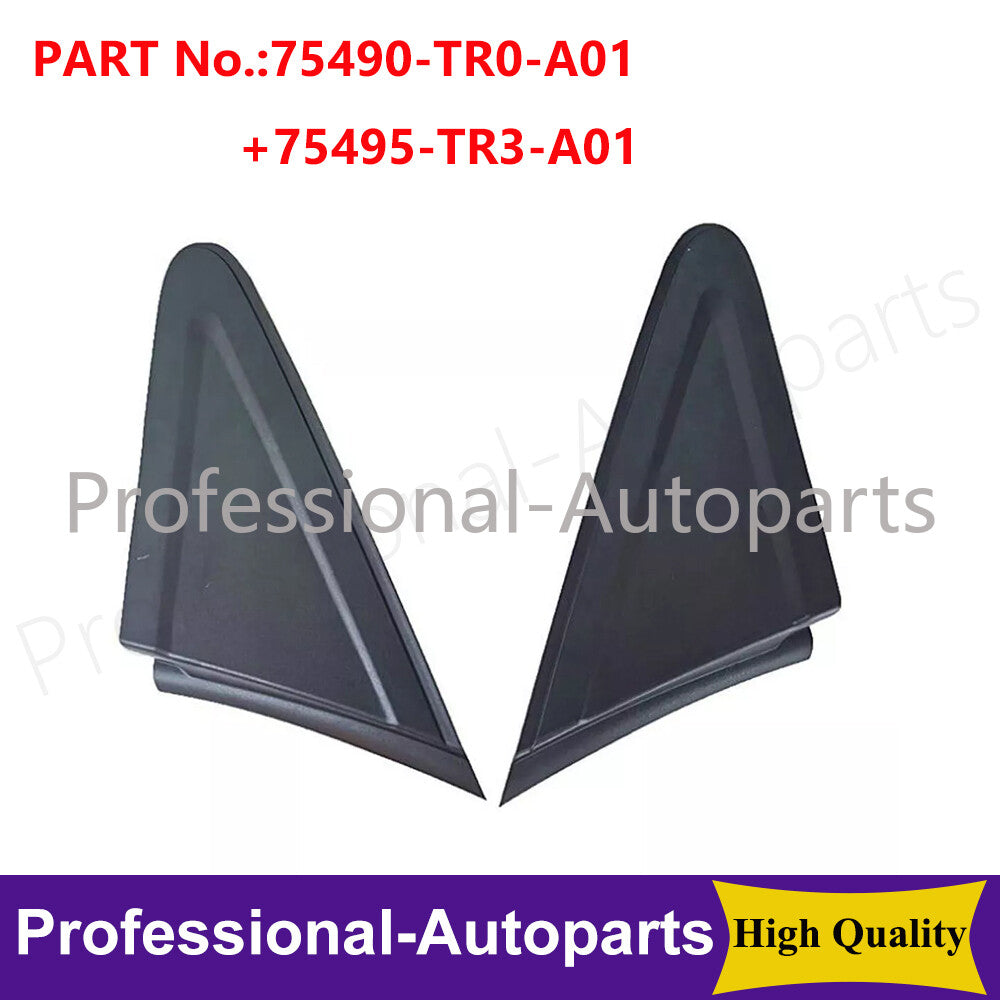 A pair of left and right mirror corner triangular cover decorations are suitable for the for Honda for Civic 2012-15