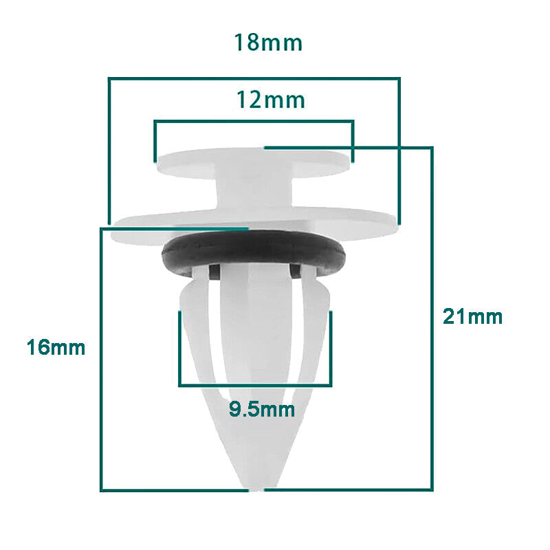 20X Front and Rear Door Molded Nylon Clips 007-988-71-78 Suitable for Mercedes-Benz