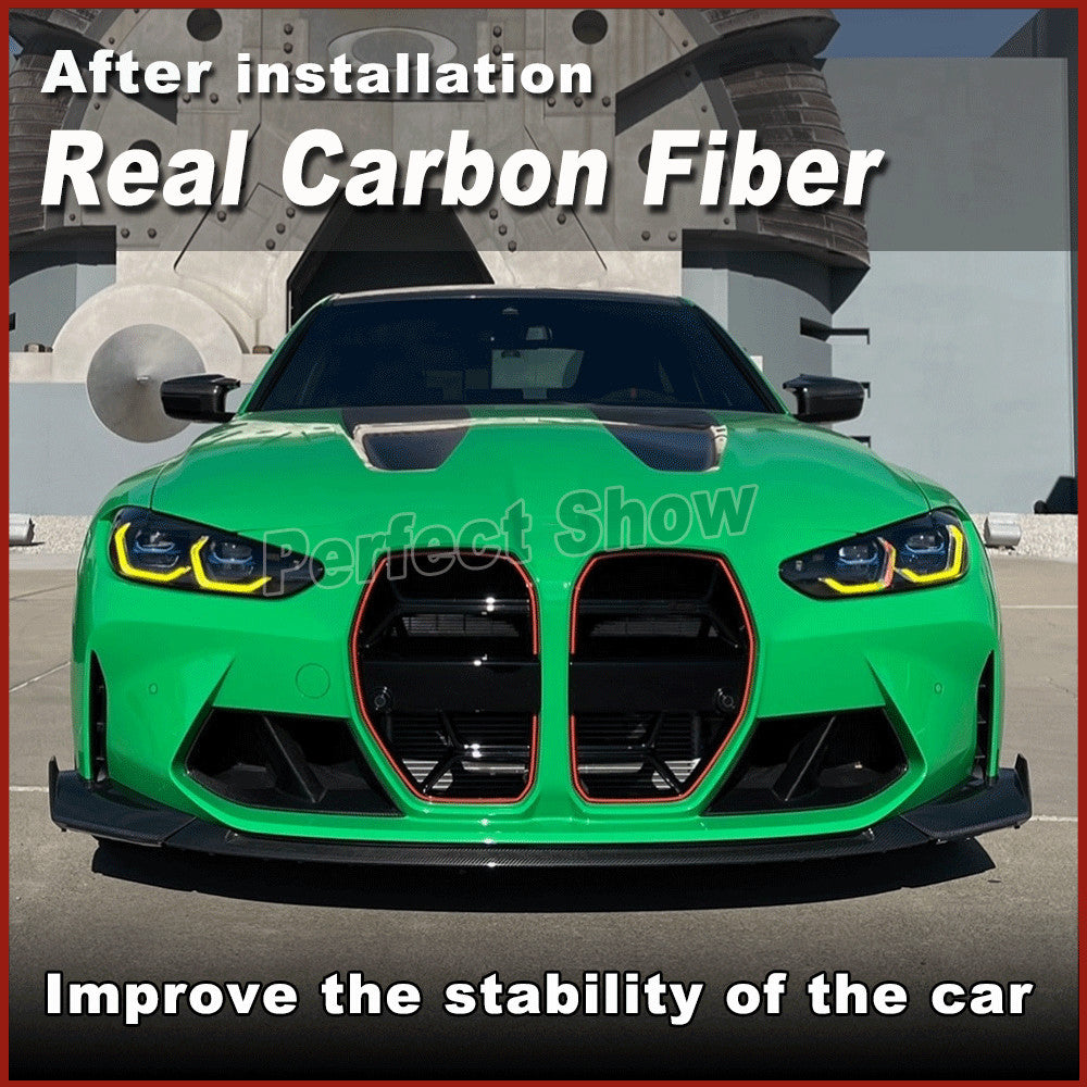 for BMW G80 M3 G82 G83 M4 21-23 Carbon Fiber Front Bumper Lip Spoiler Splitters