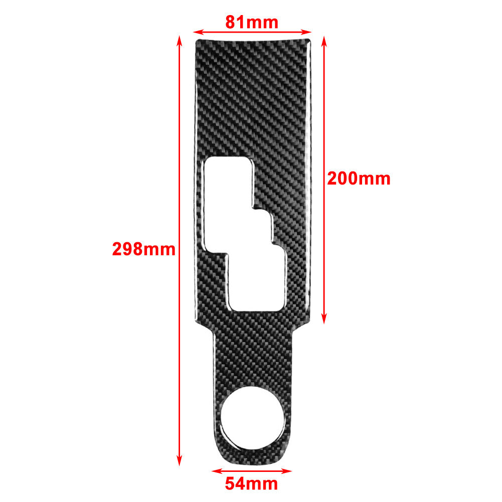Gear Shift Panel Frame Cover Trim for Nissan GTR R35 2008-2016 Carbon Fiber Red