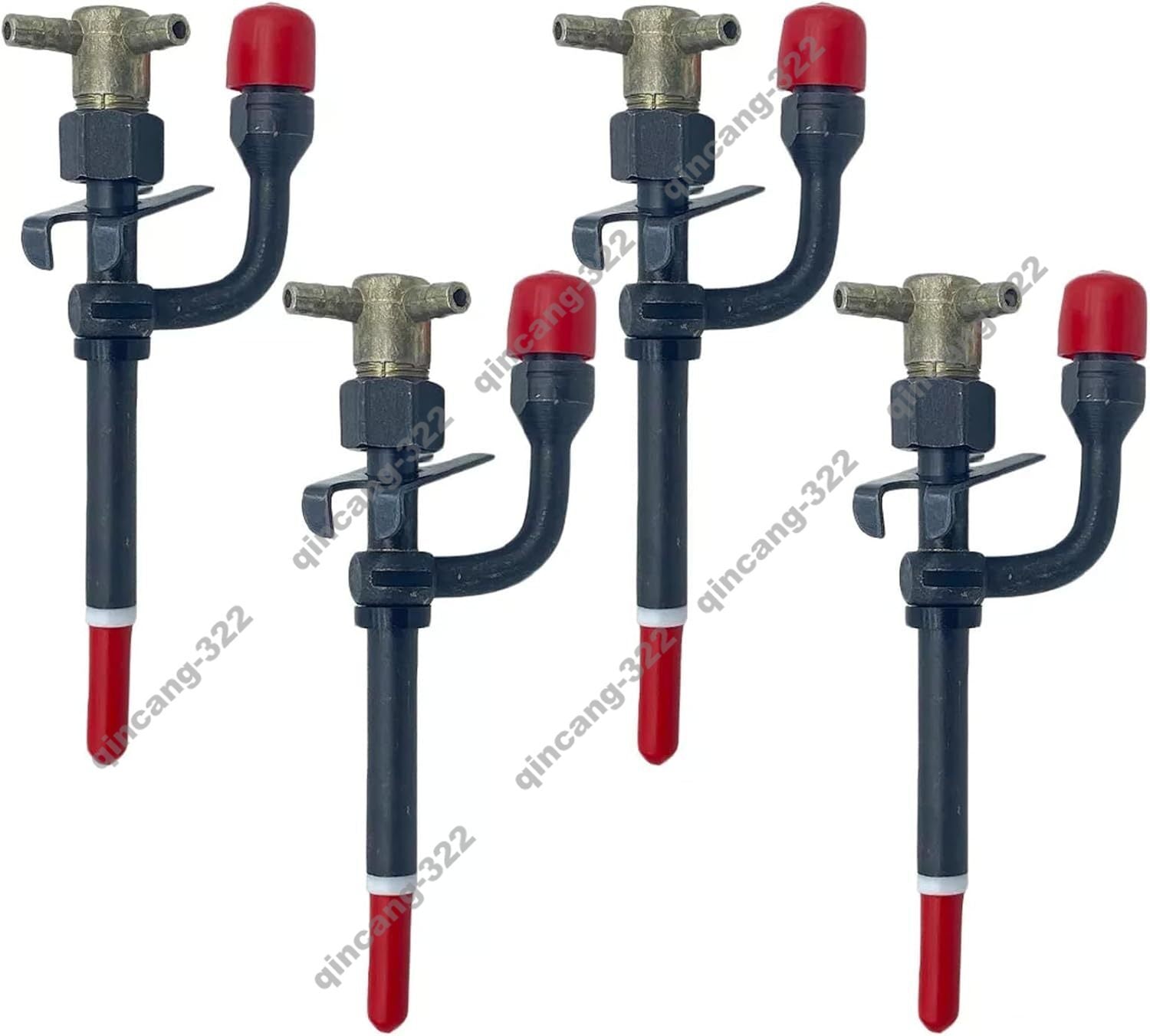 4 Pcs Fuel Injector 17111-53000 for Kubota L5450DT R510 R510B Case IH 1838 560