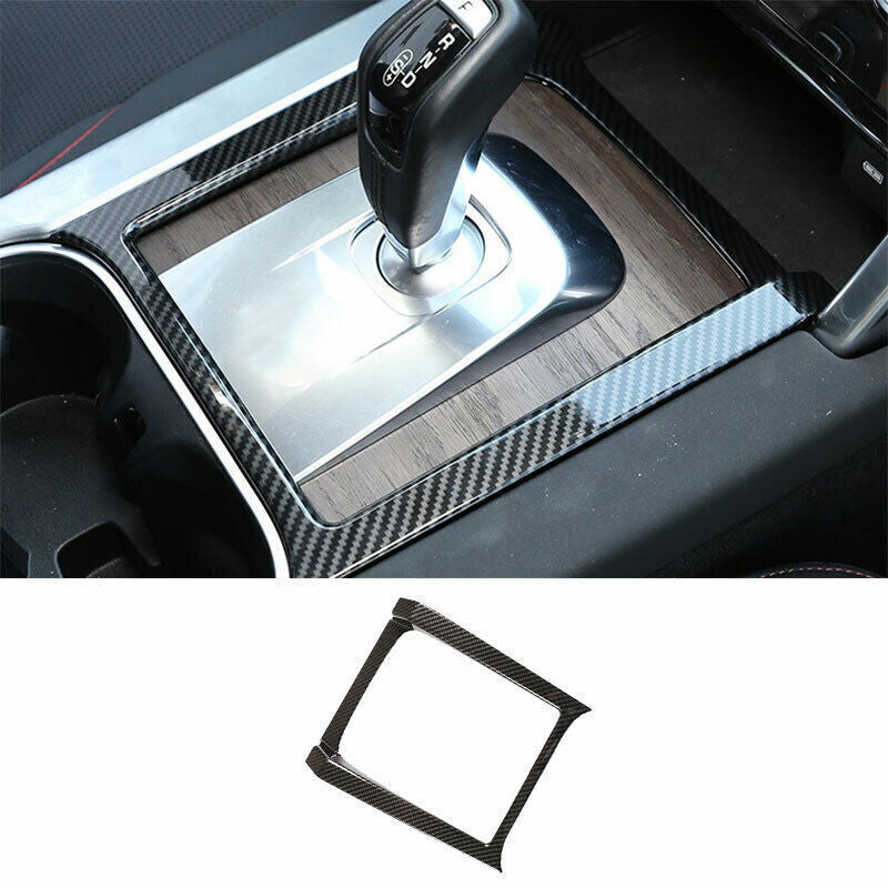 1X Carbon Fiber Middle Console Gear Shift Frame Trim For Discovery Sport 2020-25