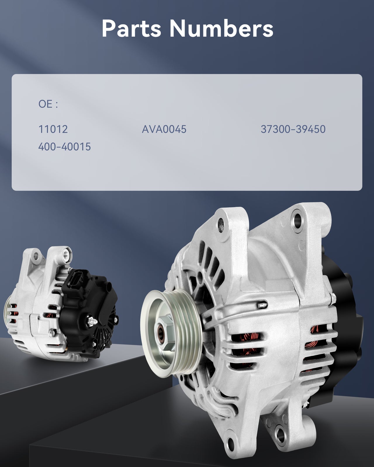 Silver Alternator 37300-39450 Fit for 2003-2006 for Kia Sorento LX EX Sport Utility