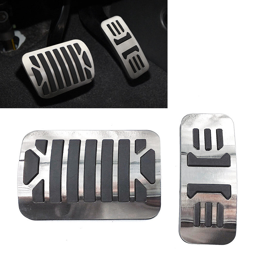 Stainless Steel Car Brake Gas Pedals Protection Cover for Jaguar XE XF XJ XJL