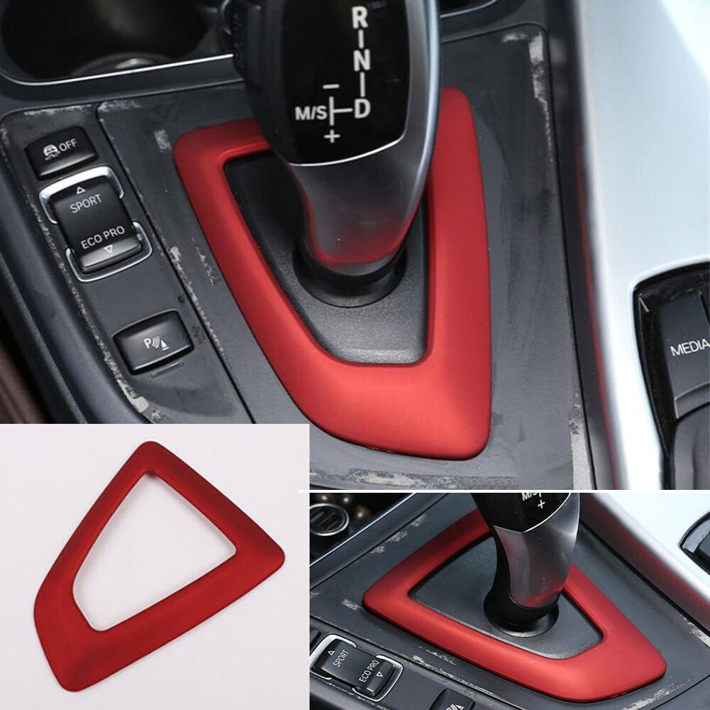 Red ABS Gear Shift Box Panel Cover for BMW 1 2 3 4 Series 3GT F30 F34 2013-2019