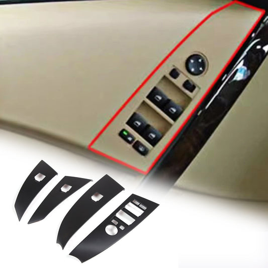 2-Pack ABS Gloss Black Side Ventilation Frame Decorative Covers for Corvette C6 2005-2013
