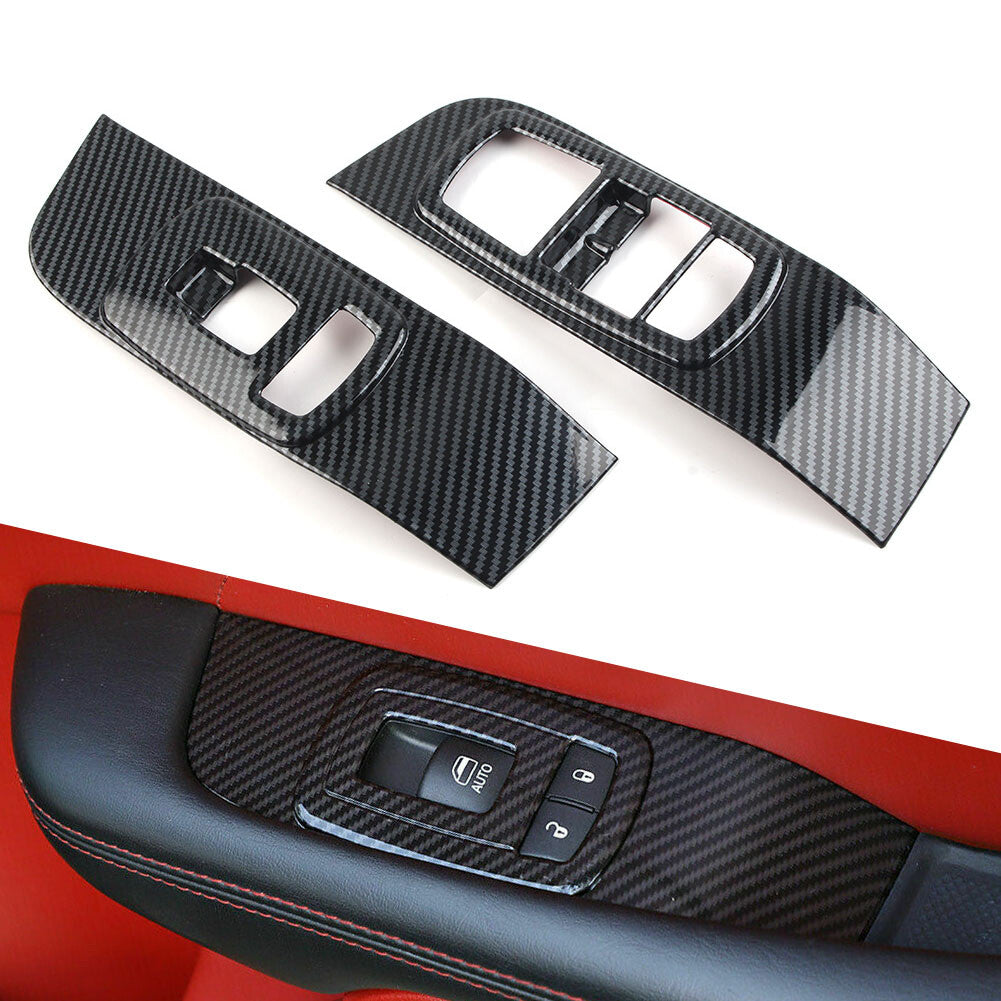 Door Window Lift Button Trim Panel Decor Fit for Dodge for Challenger 2015-2019 18 17