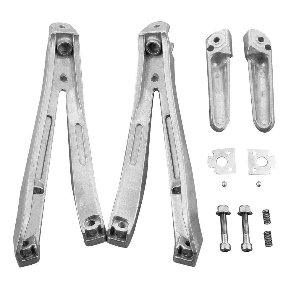 Silver Rear Footrests Footpegs Brackets Fit for YAMAHA YZF R1 2004-2008 2007 2006