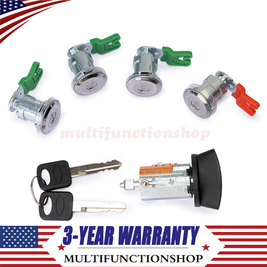 Ignition Cylinder 4x Door Lock Set for Ford Econoline Van E150 E250 E350 703369