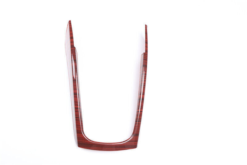 for Audi Q5 2009-2017 Red Wood Grain Inner Central Console Gear Shift Frame Trim