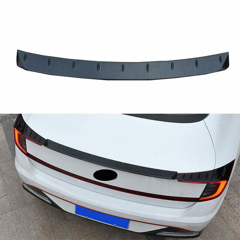 for Hyundai Sonata 2020-23 Carbon ABS Rear Tail Trunk Spoiler Wing Lip Flap Trim