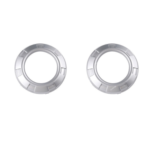 Pair Front L/R Fog Light Lamp Silver Cover Frame for Mitsubishi for Pajero Montero
