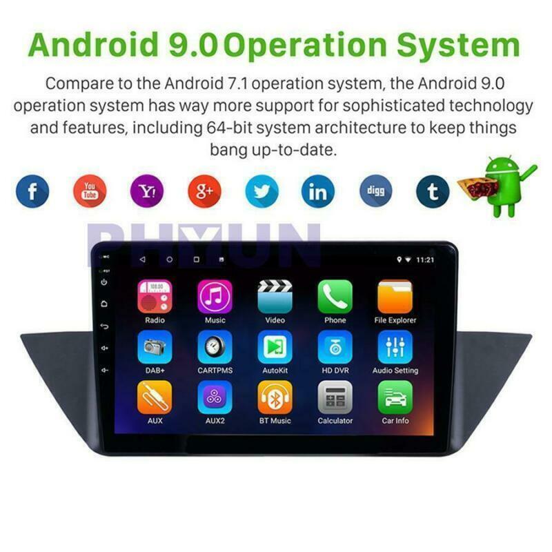 10.1 Android 9.0 Car Radio Stereo Player GPS Nav w/Camera for BMW X1 E84 09-13