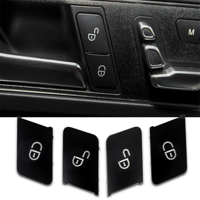 W212 W204 Car Door Lock Unlock Switch Button Cover Trim for Mercedes Benz Class