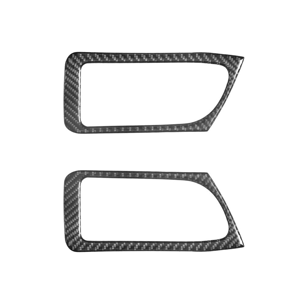 2X Carbon Fibre Rear Door Handle Trim for Land Rover Discovery Sport 2015-2019