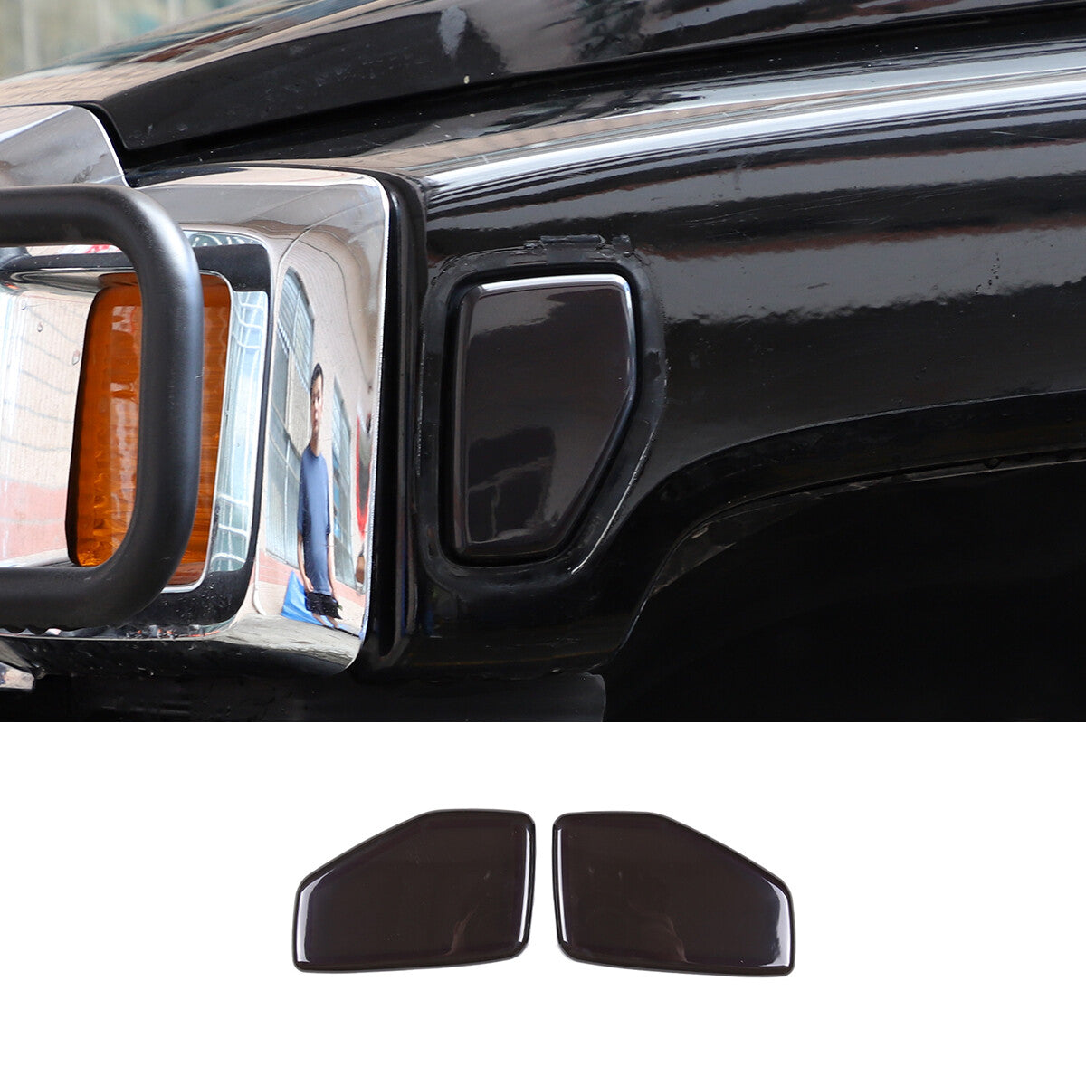 Red ABS steering wheel U-shaped frame cover trim for Ford Maverick 2022-23