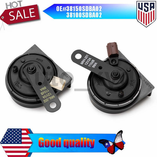 2x Low High Tone Horns 38150SDBA02 38100SDBA02 for Acura RL TSX for Honda Accord